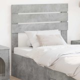 vidaXL Tăblie cap cu headboard Gri din beton 80 cm Lemn compozit 888240