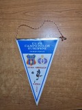 fanion steaua bucuresti - anderlecht - semifinala in cupa campionilor europeni - 16 aprilie 1986