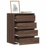 VidaXL Dulap colț cu sertare stejar maro 60x41x76 cm lemn prelucrat