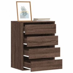 vidaXL Dulap colț cu sertare stejar maro 60x41x76 cm lemn prelucrat 852876
