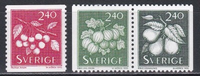 Suedia 1993 - Fructe și fructe de pădure, MNH foto