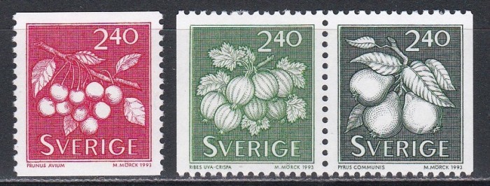 Suedia 1993 - Fructe și fructe de pădure, MNH
