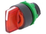 Comutator Rotativ 22mm LED Roșu IP66