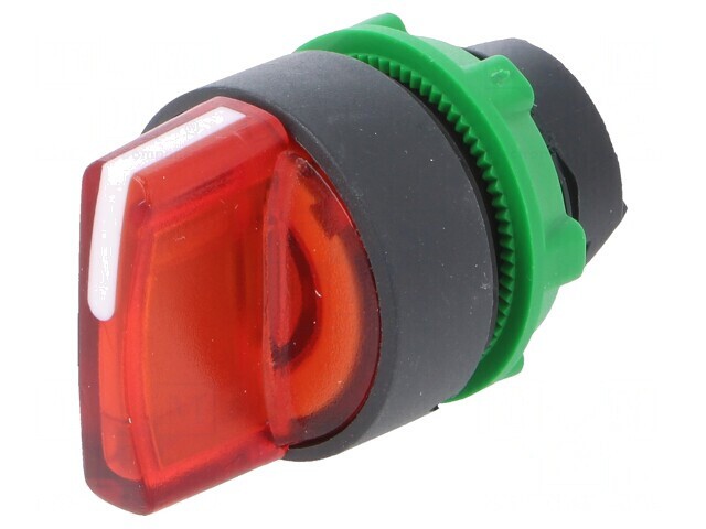 Comutator Rotativ 22mm LED Roșu IP66