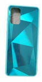 Husa silicon si acril cu textura diamant Samsung Galaxy S20 Plus , 20+ , Turcoaz, Turquoise