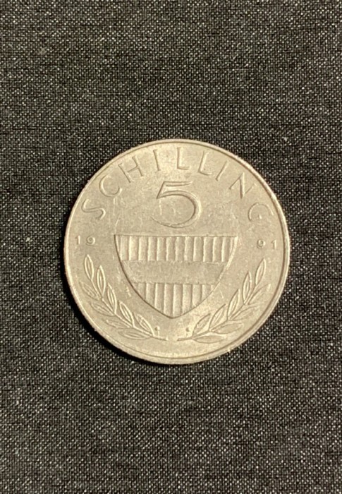 Moneda 5 schilling 1991 Austria