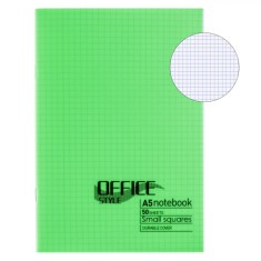 Caiet Matematică Office Style, A5, 50 File, Pătrățele Mici, Copertă Verde Lime