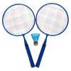 Set Rachete Badminton, Model Copii, Plastic, Culoare Bleu, Lungime 46cm, Cu Fluturaș, 3 Bucăți, Oem