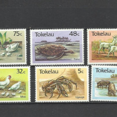 TOKELAU 1986 FAUNA PASARI DOMESTICE PORCI CAPRE TESTOASE