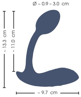Vibrator flexibil pentru chiloți cu 2 motoare si telecomanda,RC Bendable Panty foto