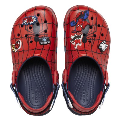 Saboti Crocs Team SpiderMan All Terrain Clog Kids Albastru - Navy foto