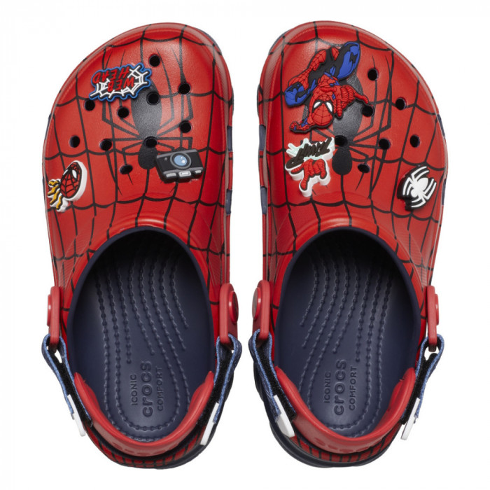 Saboti Crocs Team SpiderMan All Terrain Clog Kids Albastru - Navy