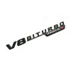 Emblema V8Biturbo 4Matic+, Negru pentru aripa Mercedes, Mercedes-benz