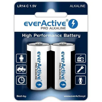 Baterie Alcalina Lr14 Blister 2 Buc Everactive foto