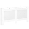HOMCOM Mască pentru Calorifer din Lemn MDF cu Raft Superior, 151,5x82x19 cm, Alb | Aosom Romania