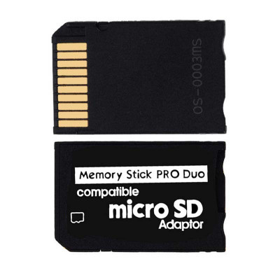 Adaptor card micro SD / SDHC la Memory Stick MS Pro Duo pt PSP camera foto Sony foto