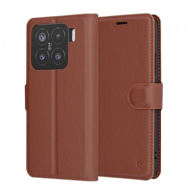 Husa pentru Xiaomi 15, Techsuit, Leather Folio, Maro foto