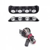 Proiectoare Auto Plafon Offroad 4x4 Universale ALM, 4 Becuri H3, 99x20cm, Cablaj Inclus