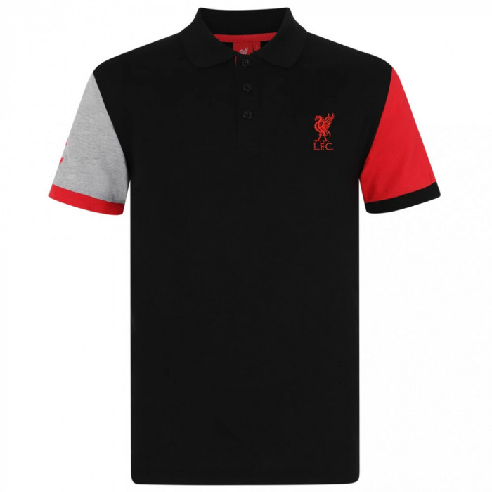 FC Liverpool tricou polo Sleeve black - XL