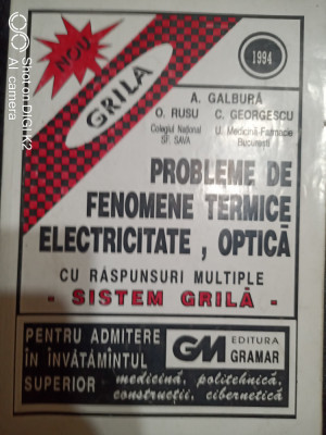 Probleme de fenomene termice,electricitate,optica cu raspunsuri multiple foto