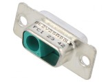Conector D-Sub 2 PIN Soclu Mamă Montare Panou 7,5A