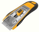 Racleta Industriala Tolsen, Lama Subtire 38.5mm, Retractabila, Otel Inoxidabil, 5 Lame SK5, ABS+TPR