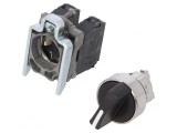 Comutator rotativ 22mm negru IP66 3A/240VAC