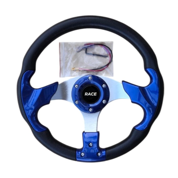 Volan sport albastru