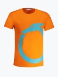 Cumpara ieftin Tricou barbati din bumbac cu logo si croiala Regular fit, TRU2MTS01, Portocaliu, S
