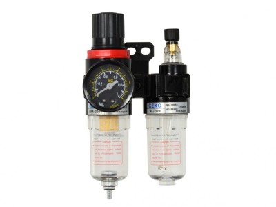Regulator cu filtru de aer cu reductor pentru compresoare 8.5bar 1/4&amp;quot;, GEKO G01176 foto