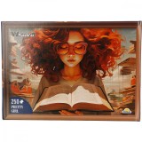 Puzzle Witty Puzzlezz, Fata cu carte, 250 piese