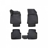 Covorase Auto Cauciuc Tip Tavita Opel Crossland 2017-2024 ALM, Negre, Fata + Spate, Prindere Fixa