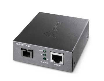 MEDIA CONVERTOR TP-LINK 10/100 Mbps WDM, 1&Atilde;&mdash; 100 Mbps SC Fiber Port, 1&Atilde;&mdash; 10/100 Mbps RJ45 Port (Auto MDI/MDIX), pana la 20km &quot;TL-FC111A-20&quot; (include t
