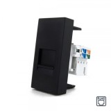 Cumpara ieftin Priza internet RJ45 Livolo neagra pentru montaj &icirc;n perete, design premium