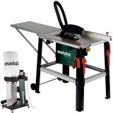 Metabo TKHS 315 C-2.0 WNB + SPA 1200 - Fierastrau circular de masa 2000 W 315x30 mm + Aspirator pentru rumegus 550 W 65 l 250 l/sec 100 mm