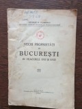 George D. Florescu - Vechi proprietati in Bucuresti in veacurile XVII si XVIII