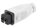 Conector dreptunghiular ST, mufă mamă, 2 pini, IP54, HIRSCHMANN