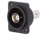 Adaptor BNC soclu 50&Omega; negru plastic FT
