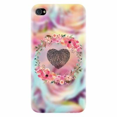 Husa silicon pentru Apple Iphone 4 / 4S, Fingerprint foto
