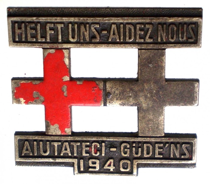 II.048 INSIGNA ELVETIA CRUCEA ROSIE 1940