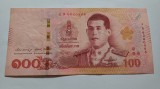Thailan-100 Baht 2018 (regele nou, Rama X)