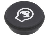 'Tastă rotundă neagră &Oslash;21mm'