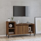 vidaXL Comodă TV, stejar maro, 100x35x55 cm, lemn prelucrat