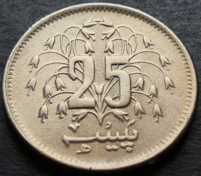Moneda exotica 25 PAISA - PAKISTAN, anul 1980 *cod 2938 = UNC foto