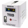 Stabilizator Tensiune 3000W TED Electric, Sinusoidala Pura, 2 Iesiri Schuko, LCD, Protectii Suprasarcina/Scurtcircuit, Delay 6/180s