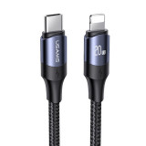 Cablu date U71 - Type-C la Lightning 20W, PD, Fast Charge, 2m, Negru (US-SJ522), Usams