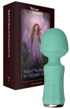Mini Wand SecretFuntasy FairyGasm, 10 Moduri Vibratii, Silicon, USB, IPX7, Verde, 11 cm