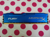 Memorie Ram HyperX Fury Blue 8 GB (1 X 8 GB) 1600Mhz., DDR 3, 1600 mhz, Kingston