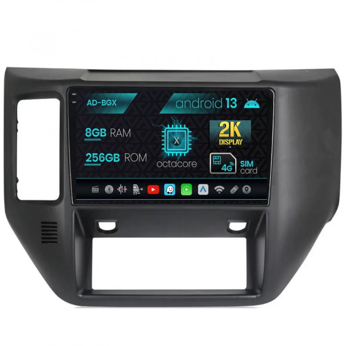 Navigatie Nissan Patrol (2004-2012), Android 13, X-Octacore 8GB RAM + 256GB ROM, 9.5 Inch - AD-BGX9008+AD-BGRKIT166V2