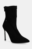 GOE botine femei, culoarea negru, cu toc cui, OO2N4221 BLACK